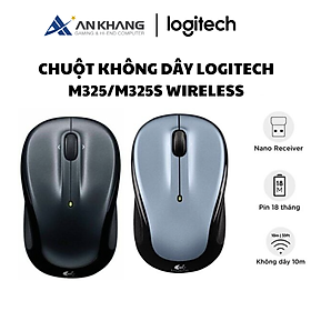 Chuột không dây Logitech M325S Wireless - Hàng Chính Hãng - Bảo Hành 36 Tháng