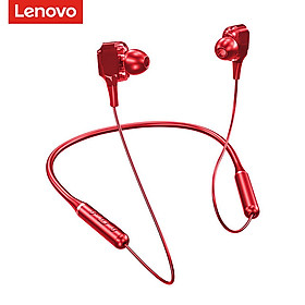 Lenovo XE66 Wireless Bluetooth 5.0 Headphones Neckband Outdoor Sport Headset Dual Moving Coil Neck Hanging Music