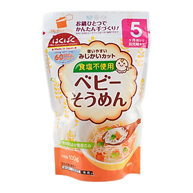 Mỳ ăn dặm Baby Somen HakuBaku 100g Dành cho bé từ 5 tháng