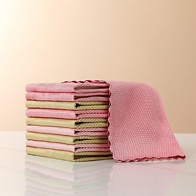 Mua Sét 5 khăn lau vảy cá 25 x 25cm chuyên dụng lau kính  bát đĩa  dầu mỡ nhà bếp
