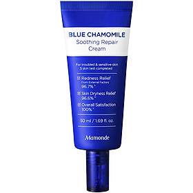Kem Dưỡng Phục Hồi Và Làm Dịu Cho Da Nhạy Cảm Mamonde Blue Chamomile Soothing Repair Cream 50ml