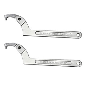 2x Adjustable Hook Wrench C Spanner Tool  Key  Tool for