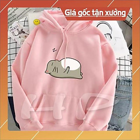 Hoodie nam nữ TVSTORE Áo hodie mèo ngủ zzz THO766 nỉ cotton dày ấm form rộng tay dài bồng nhiều màu