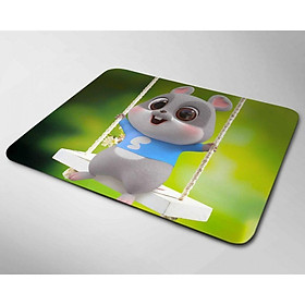 Mua Miếng lót chuột mẫu Sóc Ngồi Xích Đu (20x24cm)
