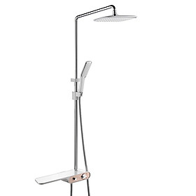 Bộ sen cây tắm đứng nóng lạnh Eurolife EL-S911 (Trắng - hồng)