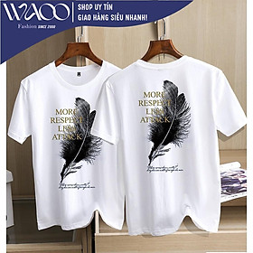 Áo Thun Nam Nữ, Có Bigsize Từ S Đến 8XL, Áo Phông vải cotton, Mặc Mịn Thoáng Mát - Thời Trang Waoo, Mẫu ATNN318