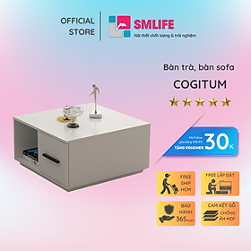 Mua Bàn trà bằng gỗ cho phòng khách gia đình SMLIFE Cogitum