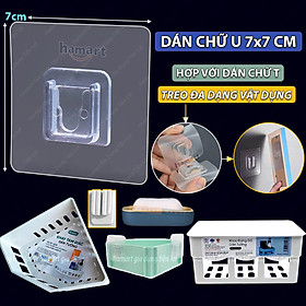 Miếng Dán Chữ U Treo Kệ Đựng Xà Bông Dính Tường Chịu Lực Dán Thay Thế Dự Phòng Giá Để Đồ Nhà Tắm