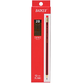 Hộp 12 Cây Chì Chuốt 2B Baoke PL 1689