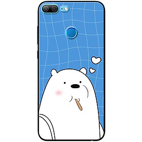 Ốp lưng dành cho Honor 9 Lite mẫu Gấu ngậm que kem