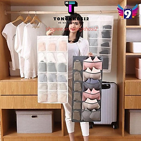 Mua PVN5926 Giá treo đồ lót   Túi 30 Ngăn 2 Mặt Treo Tủ - Treo Tường T2