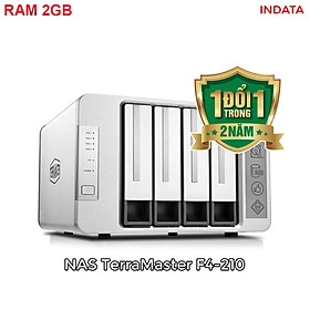 Bộ lưu trữ mạng NAS TerraMaster F4-210 Quad-core CPU, 2GB RAM, 4 khay ổ cứng RAID 0,1,5,6,10,JBOD,Single - Hàng chính hãng