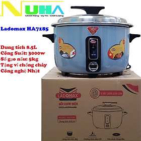 Mua Nồi cơm điện công nghiệp 8.5L Ladomax có vỉ inox chống nấu cơm cháy  dùng cho quán cơm  nhà xưởng  căn tin-Hàng chính hãng