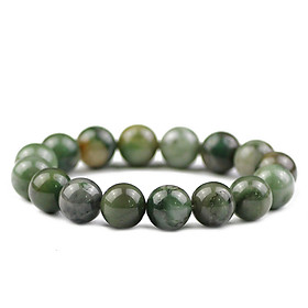 Mua Vòng tay phong thủy đá Canxedon xanh 14 ly đá tự nhiên có kiểm định chất lượng hợp mệnh thổ mệnh kim