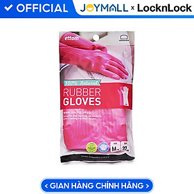 Mua Găng tay cao su tự nhiên Lock&Lock ETM801P ETM802P  Hàng chính hãng  kích thước 37-39cm  hạn chế trơn trượt - JoyMall