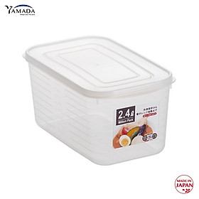 Hộp thực phẩm có nắp đậy an toàn Yamada Million Pack 2.4L hàng Made in Japan