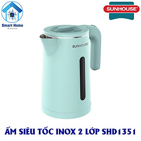 Ấm Siêu Tốc 2 Lớp Inox Sunhouse SHD1351 1.8L Hàng Chính Hãng - Sản Phẩm Cần Thiết Cho Mọi Gia Đình