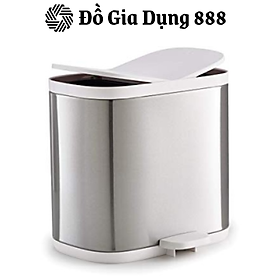 Thùng Rác 2 Ngăn Split Joseph Joseph, Dung Tích 6L, Chất Liệu Thép Không Gỉ, Sang Trọng, Nhập Đức