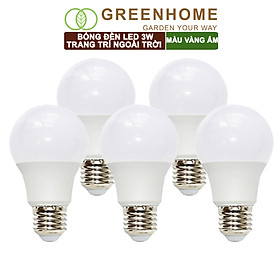 Mua Bóng đèn Led trang trí ngoài trời  3W  màu Vàng ấm  chống bụi  chống nước  tiết kiệm điện |Greenhome