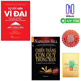 Combo làm giàu hay : Chiến thắng con quỷ trong bạn + Từ tốt đến vĩ đại - Tặng kèm bookmark thiết kế