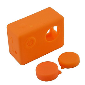 Soft Silicone Dust-proof Protective Case Skin for SJCAM SJ4000 SJ5000 Orange
