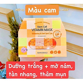 hộp 10 miếng Mặt Nạ Banobagi Stem Cell Vitamin Mask Whitening & Dark Spot Care 30g-cam