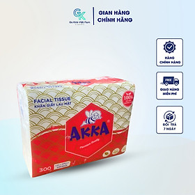 Khăn giấy lau mặt Akka Khăn Giấy Rút 4 lớp Cao Cấp Siêu Dai Siêu Bền gói 300g