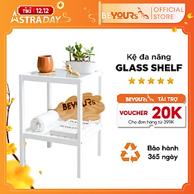 Mua Kệ Gỗ Đa Năng Decor BEYOURs Tủ Đầu Giường Glass Shelf 2 Tầng Đựng Sách Đồ Trang Trí Nội Thất Phòng Khách Phòng Ngủ - Trắng