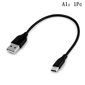 Bán nóng 1/2/4 cái Chiều dài 20 cm USB-C USB 3.1 Loại C Nam đến 2.0 Loại A Cáp sạc dữ liệu nam Dây ngắn Màu sắc: A1