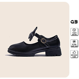 Giày Mary Jane giayBOM chất liệu da mỏng để cao 4 cm B1375