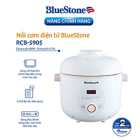 Nồi Cơm Điện Tử BlueStone RCB-5905 (0.75L - 400W ) - Hàng chính hãng