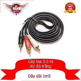 Mua Cáp loa 3.5 ra AV (đỏ  trắng) dài 1m5 - Hồ Phạm