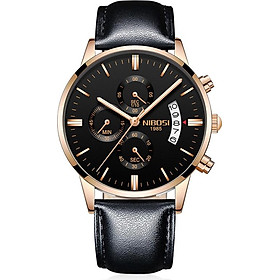 Đồng hồ nam dây da NIBOSI JS-2309L