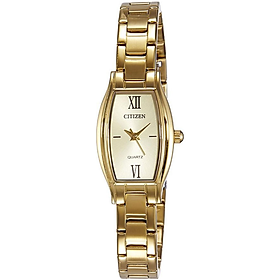 Đồng Hồ Nữ Citizen Dây Thép Không Gỉ EJ6112-52P - Mặt Vàng 