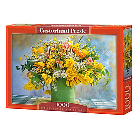 Xếp hình puzzle Spring Flowers in Green Vase 1000 mảnh CASTORLAND C1045672