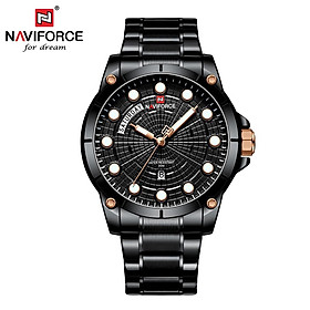 Đồng hồ thạch anh thời trang NAVIFORCE NF9152 Nam không thấm nước-Màu đen