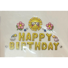 Bóng trang trí sinh nhật loại đẹp tặng kèm bơm va keo dán