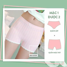 Quần lót đùi mặc váy thun dệt co dãn 4 chiều