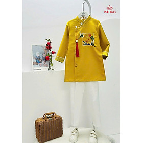 Áo dài cách tân cho bé trai diện tết mẫu phú quý từ 12-44kg hàng thiết kế cao cấp