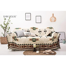 Mua Thảm Sofa Vintage  Thảm Thổ Cẩm Trang Trí Phòng Khách Nhập Khẩu 1m8x2m3  Khăn phủ sofa