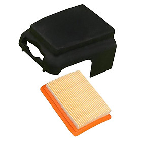 Replacement Air Filter with Filter Cover String Trimmer Kit for STIHL FS120