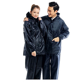 Mua Bộ Quần Áo Mưa Vải Dù L Từ 40-50kg 2 Lớp Khóa Không Thấm Nước Chống Rách