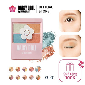 Bảng Phấn Mắt Daisy Doll Nhật Bản Siêu Bền Màu Với 4 Màu Trang Điểm Đa Chức Năng Phấn Má Hồng Phấn Bắt Sáng 5.1g