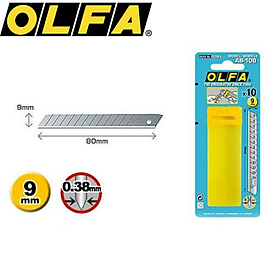 Lưỡi dao thay thế olfa ab-10b | lưỡi cho dao: 300, a-1