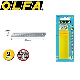 Lưỡi dao thay thế OLFA AB-10B | Lưỡi cho dao: 300, A-1