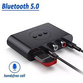 Mua Bộ Thu Phát Âm Thanh Bluetooth 5.0 Chất Lượng Cao Chuyển Đổi Âm Nhạc Không Dây Âm Thanh Nổi Giắc Cắm AUX 3.5Mm RCA Kèm Mic Cho Loa Xe Hơi Tặng que chọc sim