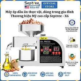 Mua Máy ép dầu ăn thực vật dùng trong gia đình thương hiệu Mỹ cao cấp Septree X6 - Công suất 1150W - Hàng chính hãng (BH 1 NĂM)