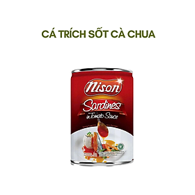 CÁ TRÍCH SỐT CÀ CHUA HIỆU NISON - NISON SARDINES IN TOMATO SAUCE 125g