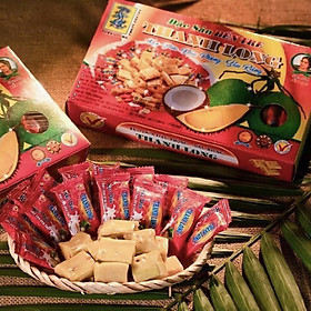 Kẹo Dừa Đậu Phộng Thanh Long Chính Hãng -  Bao Bì Riêng Từng Viên - Hộp 400g - Đặc Sản Bến Tre - Quà Tặng Tết