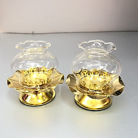 Mua Combo 2 chiếc Đế nến hợp kim có bóng đèn KH7544
